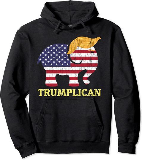 Discover Trumplican Elephant Trump Hair Election Republican Hoodie