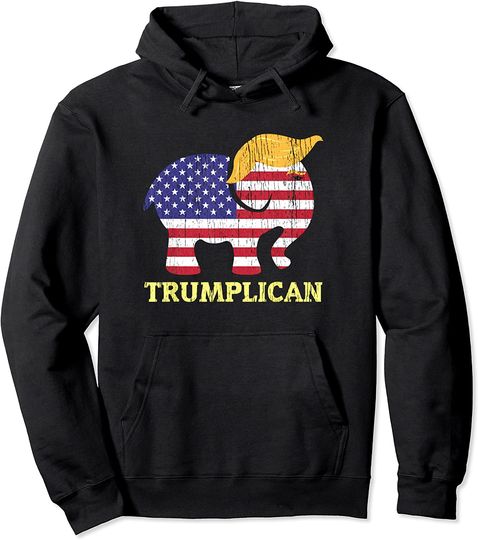 Discover Trumplican Republican Elephant Trump Hair Election Hoodie