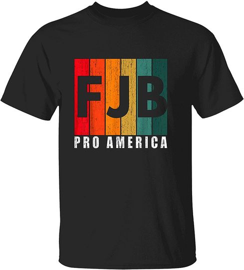Discover FJB Pro America Joe Biden Hashtag America Flag and Map T-Shirt