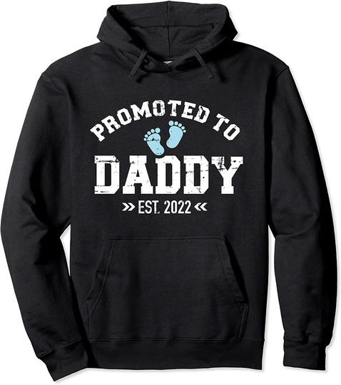 Discover Promoted to daddy 2022 Pullover Hoodie