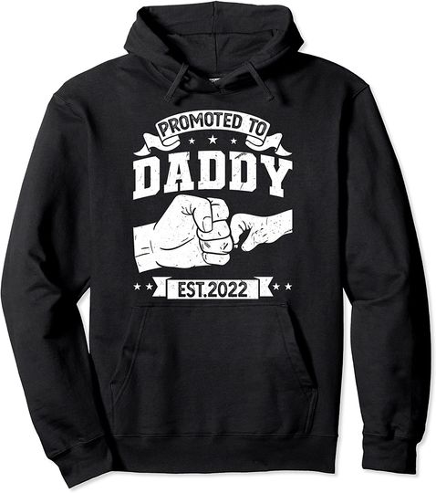 Discover Promoted to Daddy est.2022 Daddy 2022 Pullover Hoodie