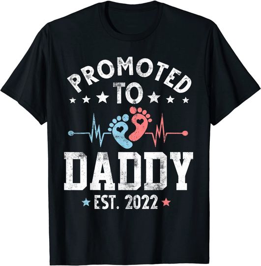 Discover Promoted To Daddy Est 2022 Soon To Be Daddy T-Shirt