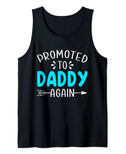 Discover Vintage Promoted To Daddy Fathers Day For New Dad Grandpa Tank Top