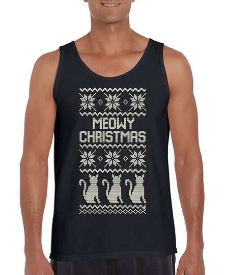 Discover Meowy Christmas Tank Top