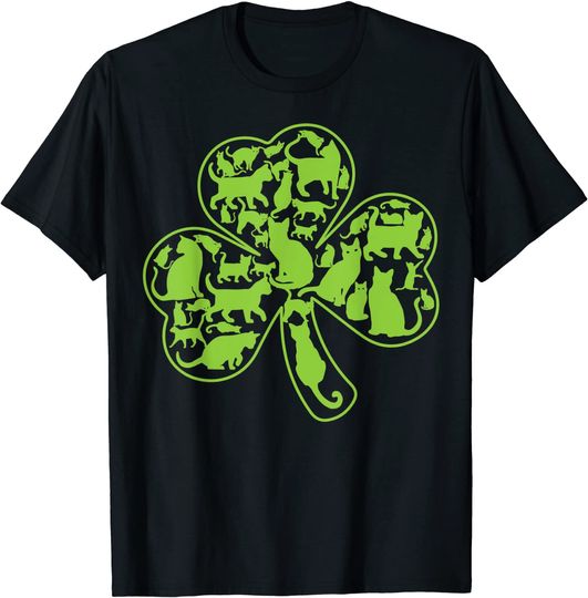 Discover Shamrock Cats St. Patrick's Day Kitty T-Shirt