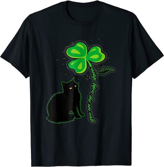 Discover St Patricks Day Black Cat My Lucky Charm T-Shirt