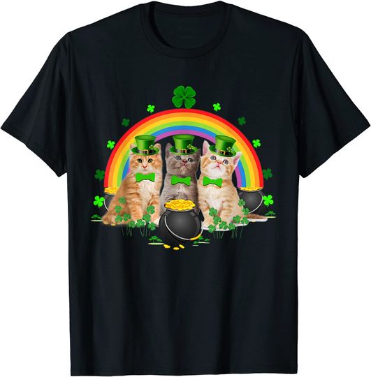 Discover Three Cat St Patricks Day Irish T-Shirt