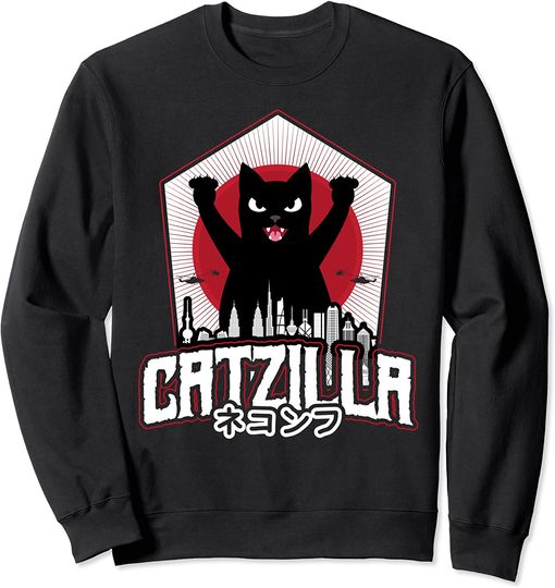 Discover Black Cat Zilla Sweatshirt