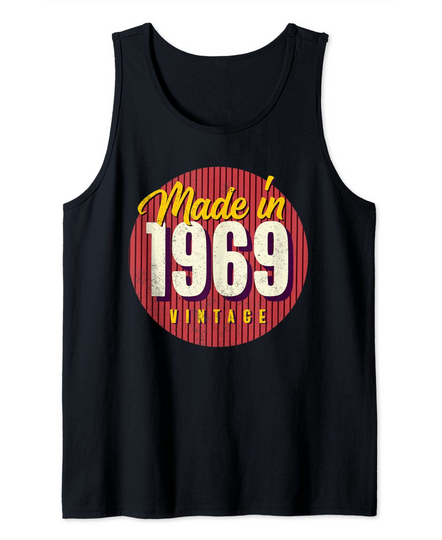 Discover Vintage 1969 60s Style 52nd Birthday Tank Top
