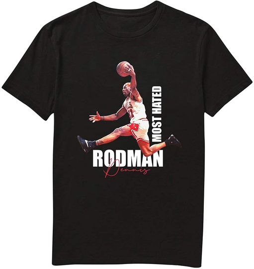 Discover Dennis Rodman Most Hated Basketball Legend Classic Sport Fan Hoodie T-Shirt