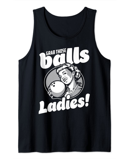 Discover Vintage Grab Those Ball Ladies Tank Top