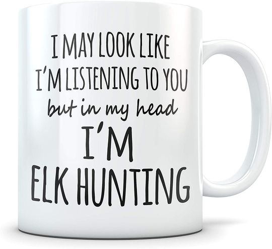 Discover Elk Hunting Gifts for Men Funny Elk Coffee Mug