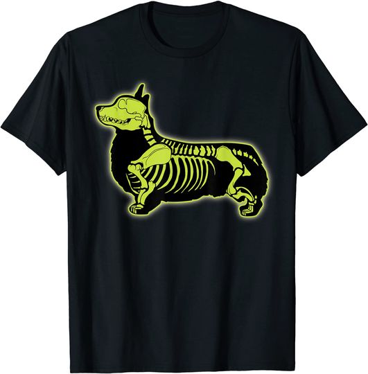 Discover Corgi Skeleton T shirt
