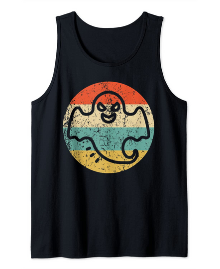 Discover Mens Halloween Retro Ghost Icon Tank Top
