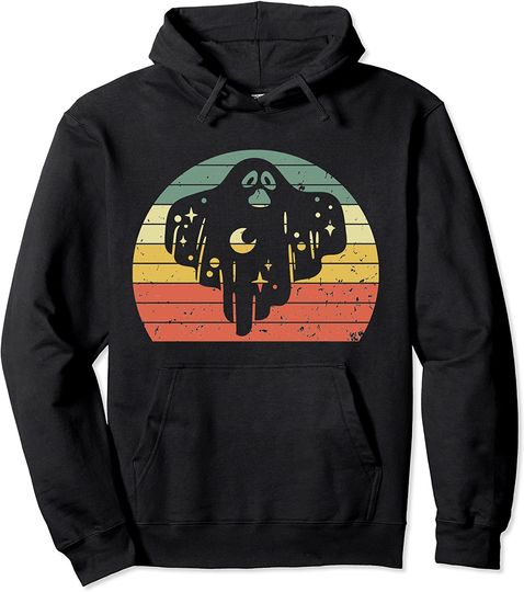 Discover Halloween Costume Ghost Retro Pullover Hoodie