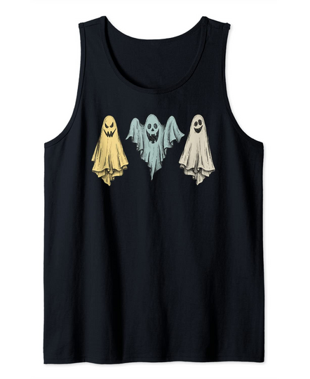 Discover Retro Ghosts Vintage Halloween Tank Top