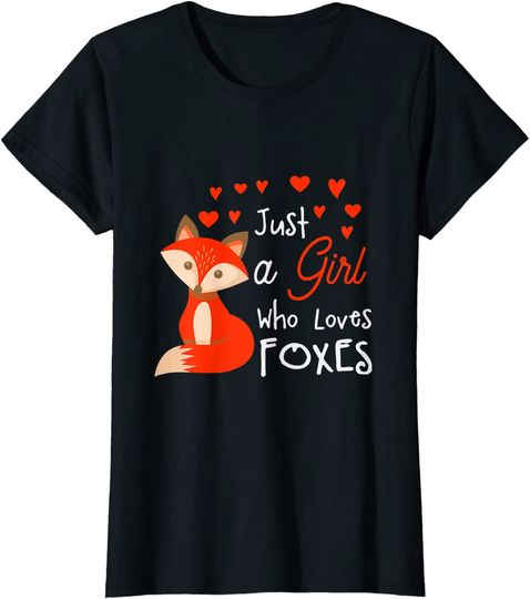 Discover Just a girl who loves foxes Cute looking fox T-Shirt