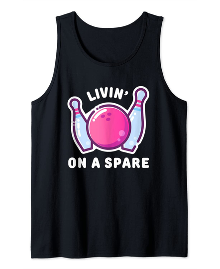 Discover Team League Livin on a Spare Bowling Tank Top