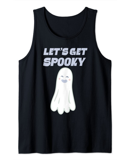 Discover Let's get spooky lovely spirit Halloween 2021 cute ghost Tank Top