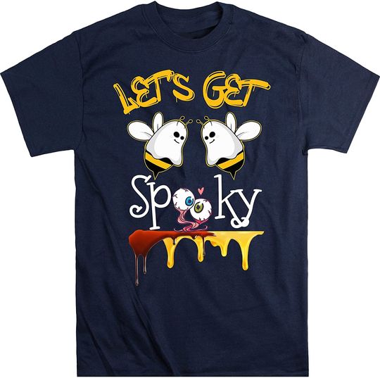 Discover Let's Get Spooky Halloween Funny Boo Bee Halloween Costume T-Shirt
