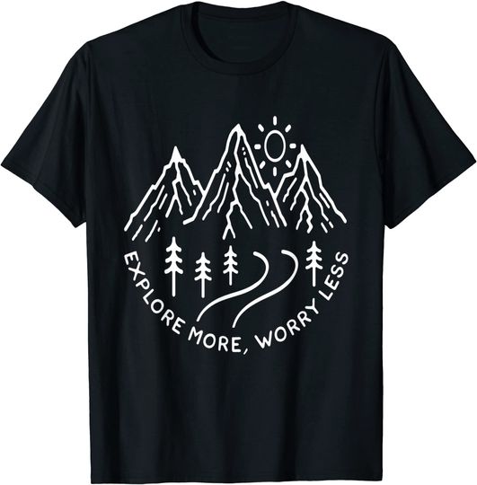 Discover Wildlife Hiking Camping Mountain Travel Adventure Road Trip T-Shirt