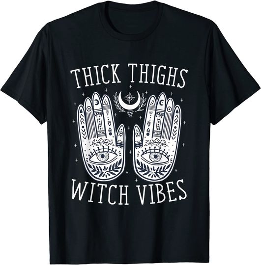 Discover Season Of The Witch Thick Thighs Witch Vibes Halloween T-Shirt