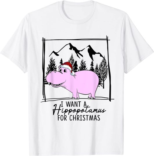 Discover I Want A Hippopotamus For Christmas Pajamas Family Xmas T-Shirt