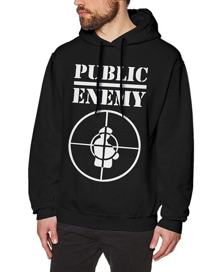 Discover Public Enemy Fashion Top No Pocket Hoodies Hooded Sweatshirt
