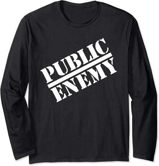 Discover Public Enemy  Big Logo Long Sleeve T-Shirt