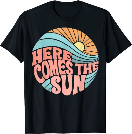 Discover Pink Groovy Here Comes The Su T-Shirt