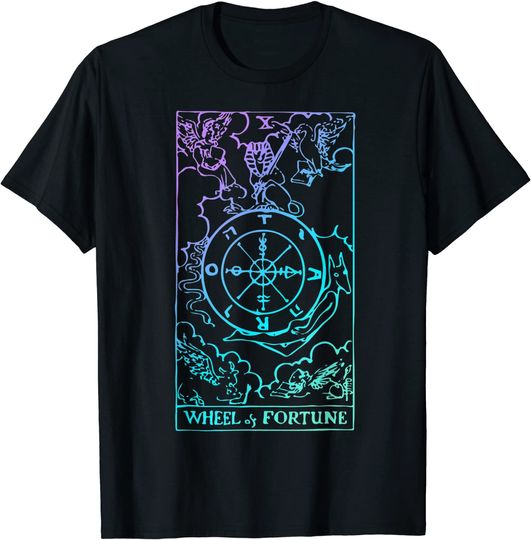 Discover Wheel Of Fortune Tarot Card Witchy T-Shirt