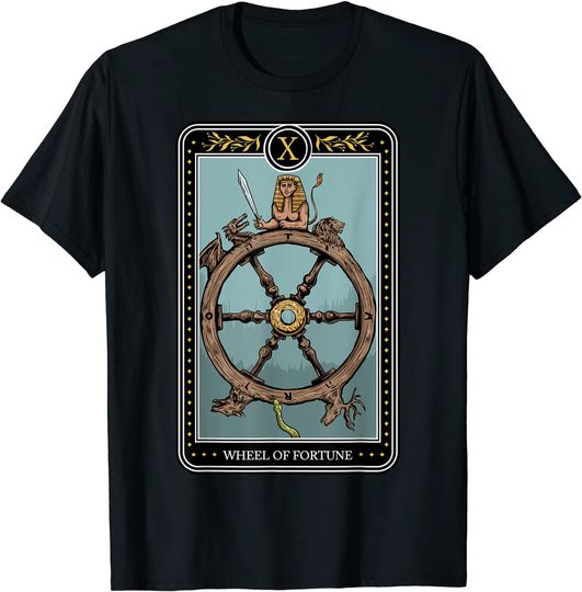 Discover Wheel of Fortune Tarot Card Witch and Occults T-Shirt