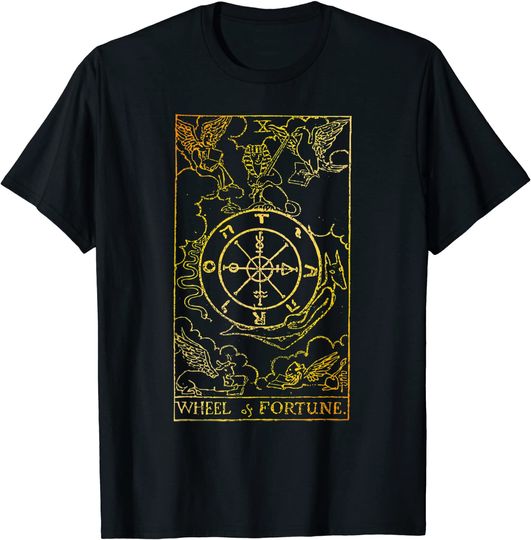 Discover Wheel of Fortune Vintage Tarot Card T-Shirt