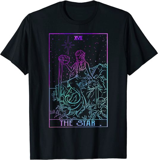 Discover Halloween Costume The Star Tarot Card XVII T-Shirt