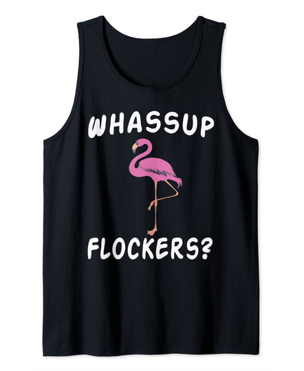 Discover Pink Flamingo Cool Whats Up Flockers Womens Girls Tank Top
