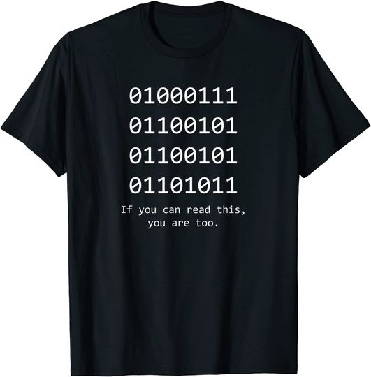Discover Computer Binary Code Programmer Developer Geek T-Shirt