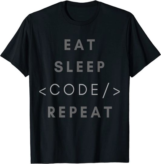 Discover Eat Sleep Code Repeat Funny Programming Coding Shirt