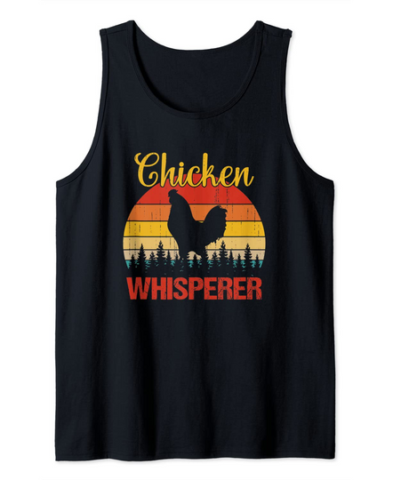 Discover Chicken Whisperer Funny Vintage Chicken Lover Farmer Tank Top