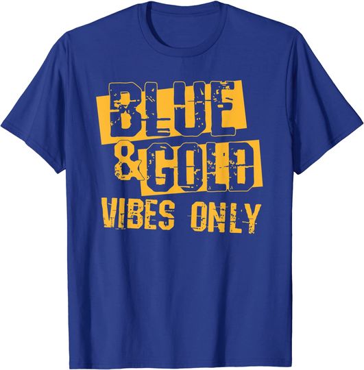 Discover Blue and Gold Game Day Group Shirt for High School Football T-Shirt