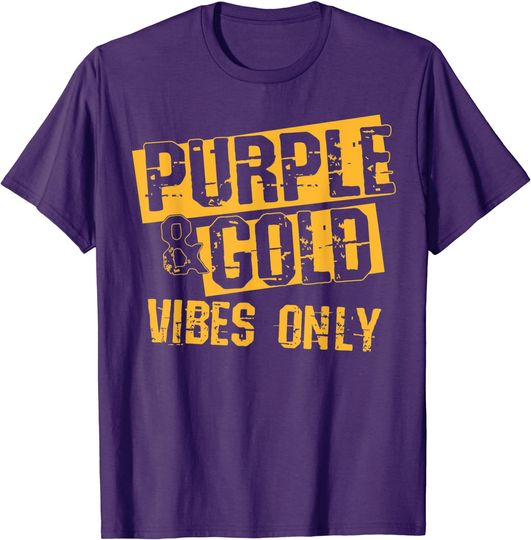 Discover Purple & Gold Game Day Group Shirt for High School Football T-Shirt