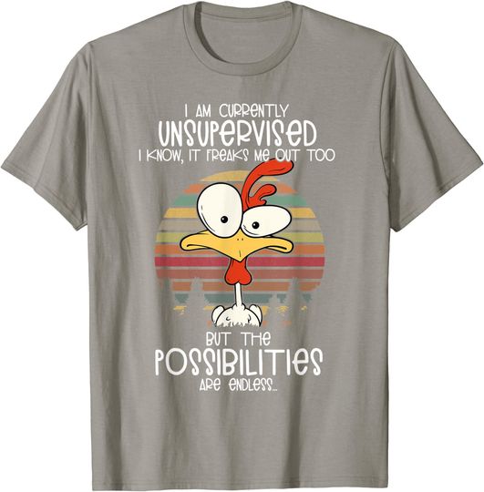 Discover i am currently unsupervised i know it freaks me out too but T-Shirt