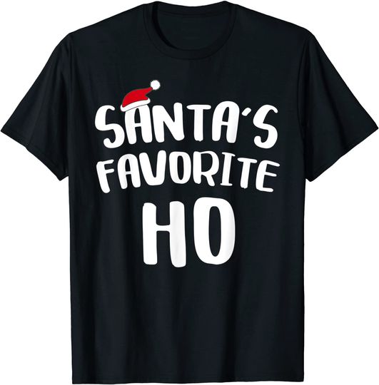 Discover Santa's Favorite Ho T-Shirt Christmas Gift Shirt T-Shirt