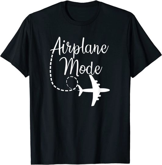 Discover Vacation Mode On Airplane Mode Traveling Vacation Traveler Adventure T-Shirt