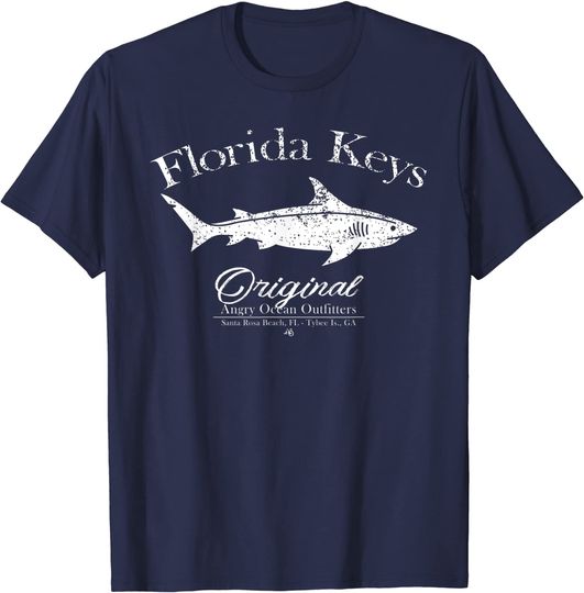 Discover Florida Keys Shark Key West Marathon Key Largo T-Shirt