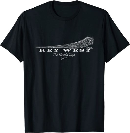 Discover Key West, The Florida Keys, Iguana T-Shirt
