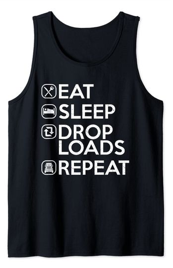 Discover Eat sleep Drop Loads Repeat Tank Top