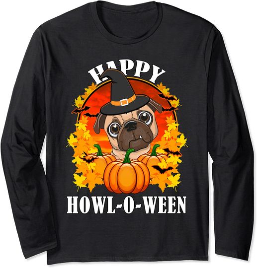 Discover Pug Halloween Gift For Dog Lovers Long Sleeve