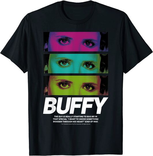 Discover Buffy The Vampire Slayer Buffy Eyes Stack T-Shirt
