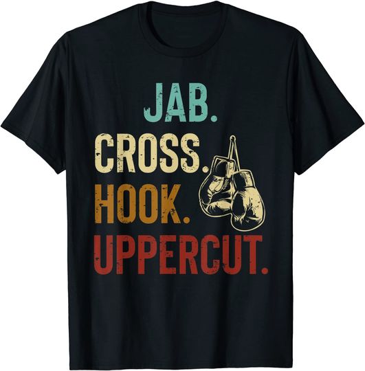 Discover Boxing Jab Cross Hook Uppercut Boxer T-Shirt