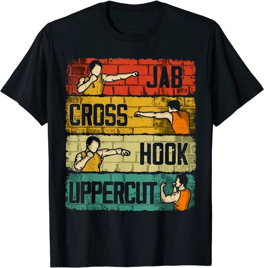 Discover Jab Cross Hook Uppercut Boxing T-Shirt